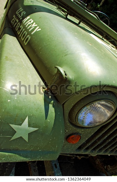 Old US Army\
vehicle close up - world war\
2