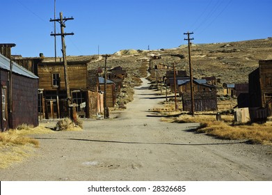 Old Usa America Wild Western Gold Ghost Mining Town