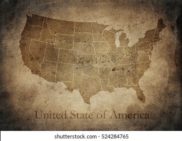 Old Usa Map