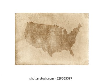 Old Usa Map