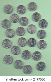 Old, Used, And Collectible American Coins: 23 Unique Icons Of The States