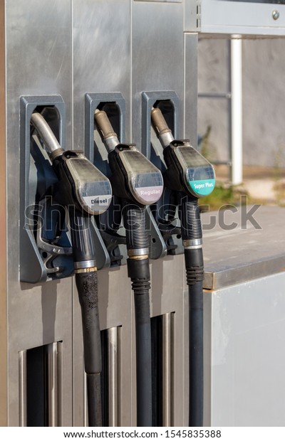 Old and used gasoline\
and diesel pumps