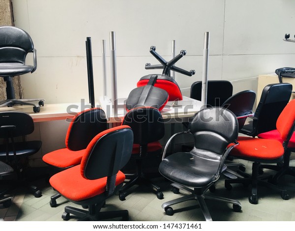 Old Used Office Chairs Sale Stock Photo Edit Now 1474371461