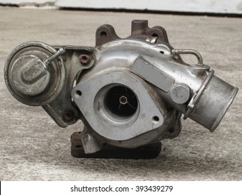 Old And Used Turbocharger, Engine Spare Part 