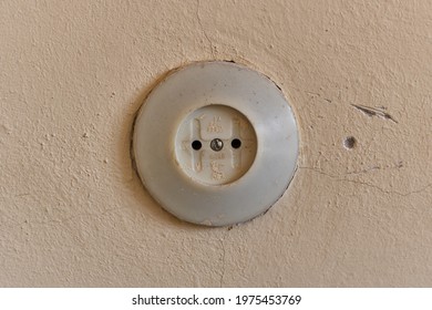 Old Ussr Home Power Socket.