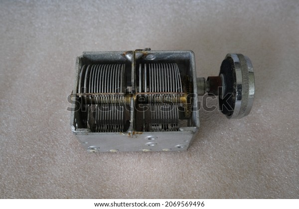 Old Variable Tuning Capacitor Vintage Radio Stock Photo 2069569496 ...