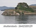 The old Venetian fortress of Corfu town, Corfu, Greece. The Old Fortress of Corfu is a Venetian fortress in the city of Corfu. Venetian Old Fortress Palaio Frourio, Ionian Islands, Greece