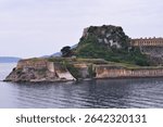 The old Venetian fortress of Corfu town, Corfu, Greece. The Old Fortress of Corfu is a Venetian fortress in the city of Corfu. Venetian Old Fortress Palaio Frourio, Ionian Islands, Greece