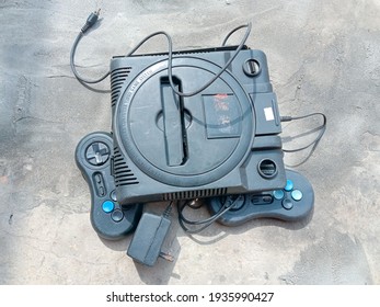 Old Video Game. Television video game. It was used years ago. Video game for kids