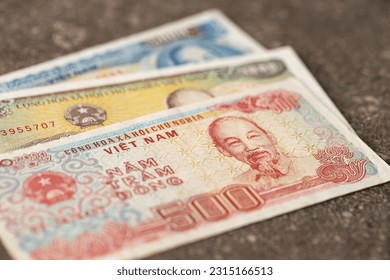 Old Vietnamese Dong, Vietnamese currency - Shutterstock ID 2315166513