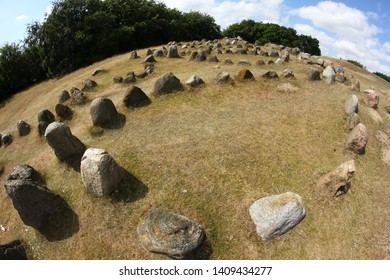 The Old Viking Cemetery In Aalborg In Denmark, Called Lindholm Høje. Serves As A Free Time Park For The People And Tourists. 