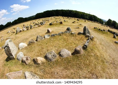 The Old Viking Cemetery In Aalborg In Denmark, Called Lindholm Høje. Serves As A Free Time Park For The People And Tourists. 