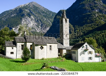 The old village of Broglio on Maggia valley, Switzerland