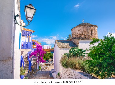 The old village of Chora in Alonnisos island, Greece.  - Shutterstock ID 1897981777