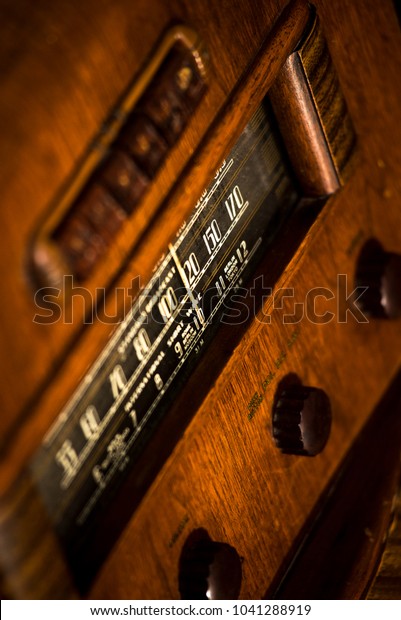 Old Vintage Antique Floor Model Radio Stock Photo Edit Now
