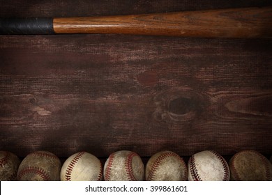 Old Vintage Baseball Background