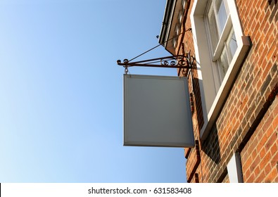 Old Vintage Blank Hanging Pub Sign