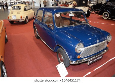 Old Vintage Cars At The Classic Automobile Show Exhibition 2017 At March 24, 2017 In Budapest, Hungary.