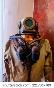 Old Vintage Copper Diving Suit