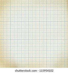 Old Vintage Dirty Graph Paper.