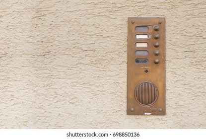 Old Vintage Door Bell With Intercom 