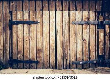 Old vintage grunge door made from old wooden planks. Background. - Powered by Shutterstock