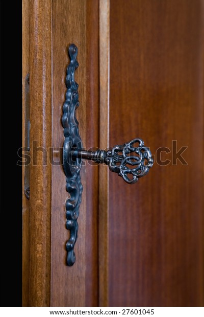 Old Vintage Key Door Lock Stock Photo Edit Now 27601045
