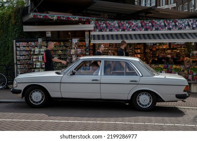 Old Vintage Mercedes Benz Car At Amsterdam The Netherlands 7-9-2022