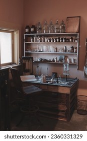Old vintage museum tools and objects