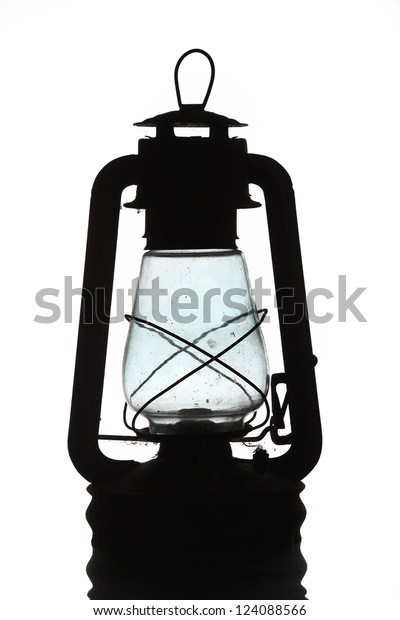 Old Vintage Oil Lamp Lamp Bat Stock Photo Edit Now 124088566