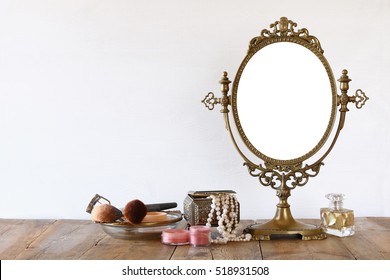 Makeup Table Mirror Images Stock Photos Vectors Shutterstock