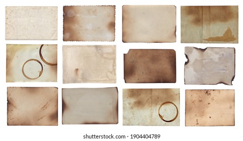Old vintage photo paper texture with stains and scratches background