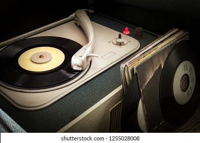 Old Vintage Record Player - Close Up