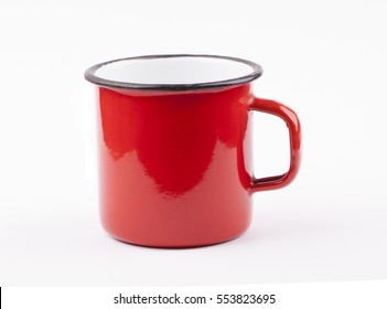 Old Vintage Red Mug