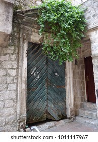 Old Vintage Shabby Door. Old Aged Wooden Door.