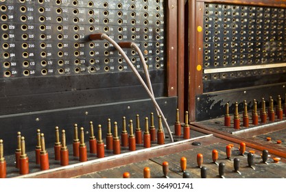 Old Vintage Telephone Switchboard.