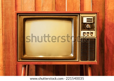Old vintage television