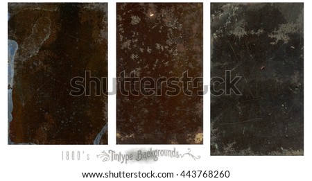 Old vintage tintype backgrounds