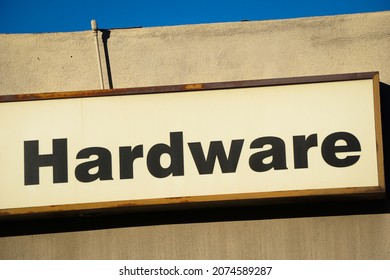 Old Vintage Urban Hardware Store Sign