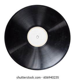 Old Vinyl Lp Record Isolated