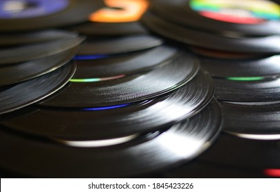 old vinyl records from the 60's - Powered by Shutterstock
