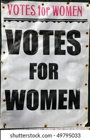 Old Votes For Women Poster