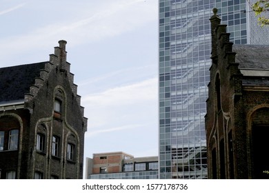 Old Vs New Modern City Building