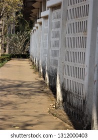 The old wall of building. 