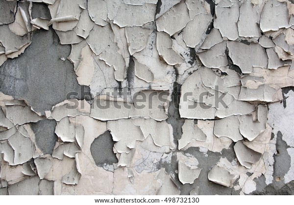 Old Wall Cracks Peeling Paint Old Stock Photo Edit Now 498732130