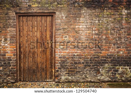 Old wall and door