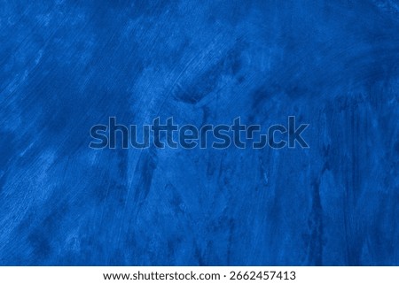 Old wall pattern texture cement blue dark abstract  blue color design are light with black gradient background.