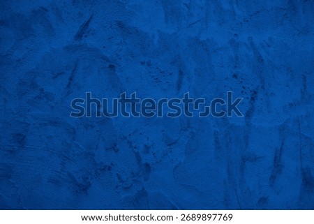Old wall pattern texture cement blue dark abstract  blue color design are light with black gradient background.

