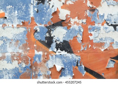 Old wall and plaster was peeling.