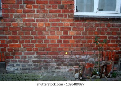 Old Wall With Rising Damp.